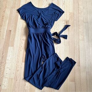 G by Giuliana Elegant Navy Jumpsuit